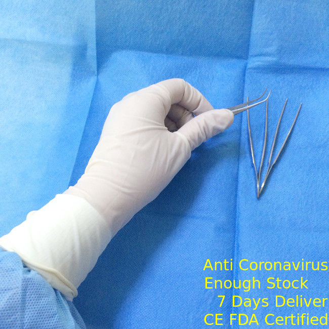 長い乳液の外科ゴム製手袋、研究室試験のための生殖不能の医学の手袋 サプライヤー