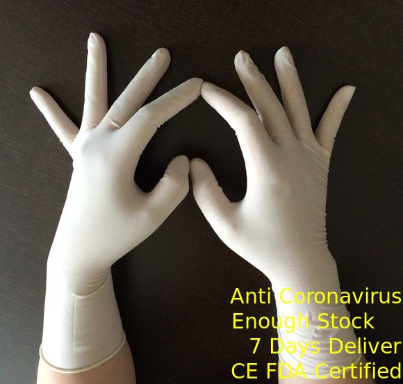伸縮性がある長い袖口の使い捨て可能な外科手袋、使い捨て可能な乳液の検査の手袋 サプライヤー