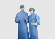 SMSの首/ウエストのタイとの物質的で使い捨て可能な手術衣の青いDegradable サプライヤー